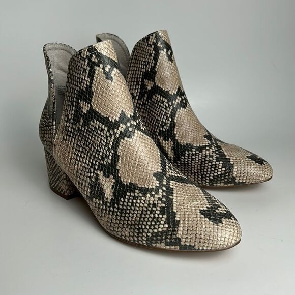 New Steve Madden Rookie Natural Snake Booties size 7.5 - Picture 6 of 8